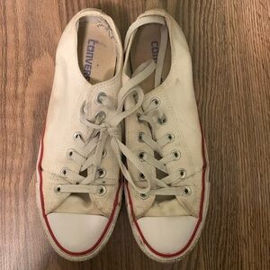 White Chuck Taylors low tops